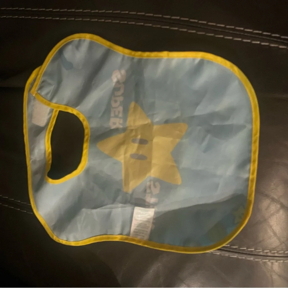 2017 Bumkins Nintendo Super Mario Super Star Bib